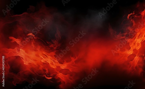 Fire abstract black and red background