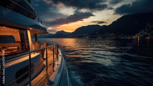 View from the luxury yacht