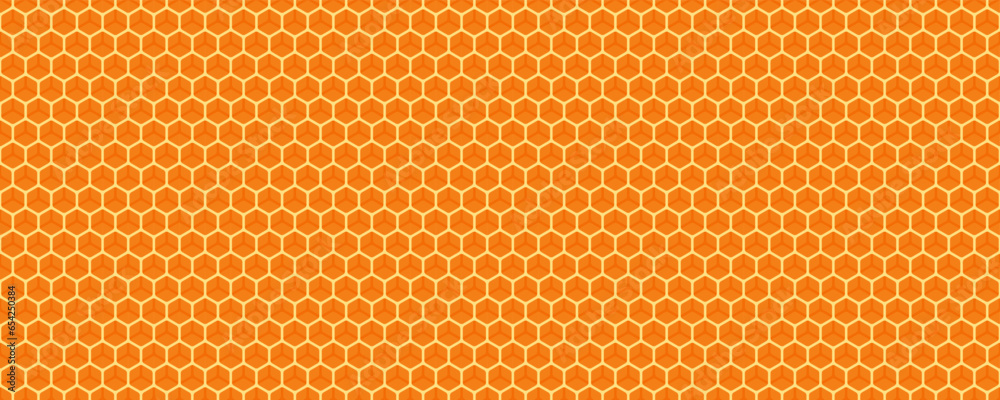 honeycomb pattern. honey background with hexagon geometry