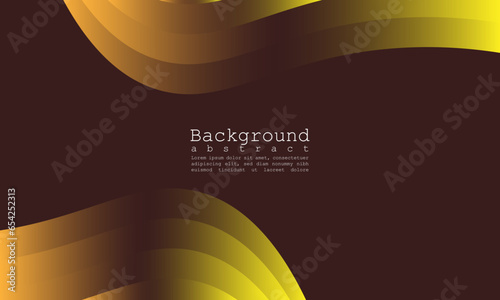Abstract geometric background, gradient orange liquid wave  Vector Illustration for graphic design, website template, landing page, ui . eps 10