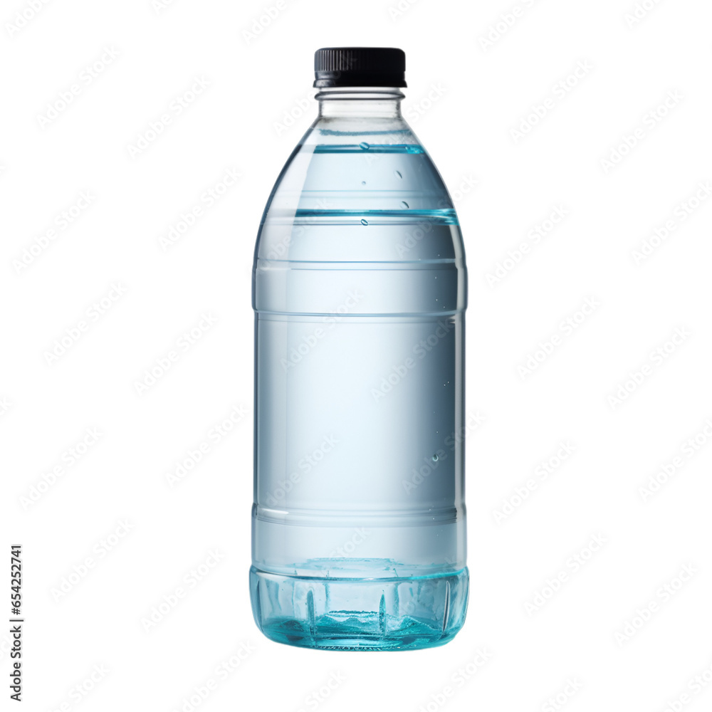 Water Bottle Isolated on Transparent or White Background Water Bottle Isolated on Transparent or White Background