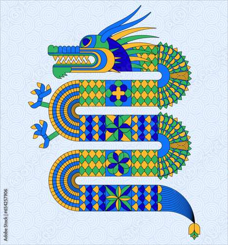 2024 Dragon Lunar Chinese New Year card. Traditional asian character.