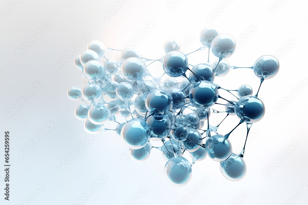 Macro shot of molecule. Scientific image. Biology or chemistry abstract background Macro shot of molecule. Scientific image. Biology or chemistry abstract background