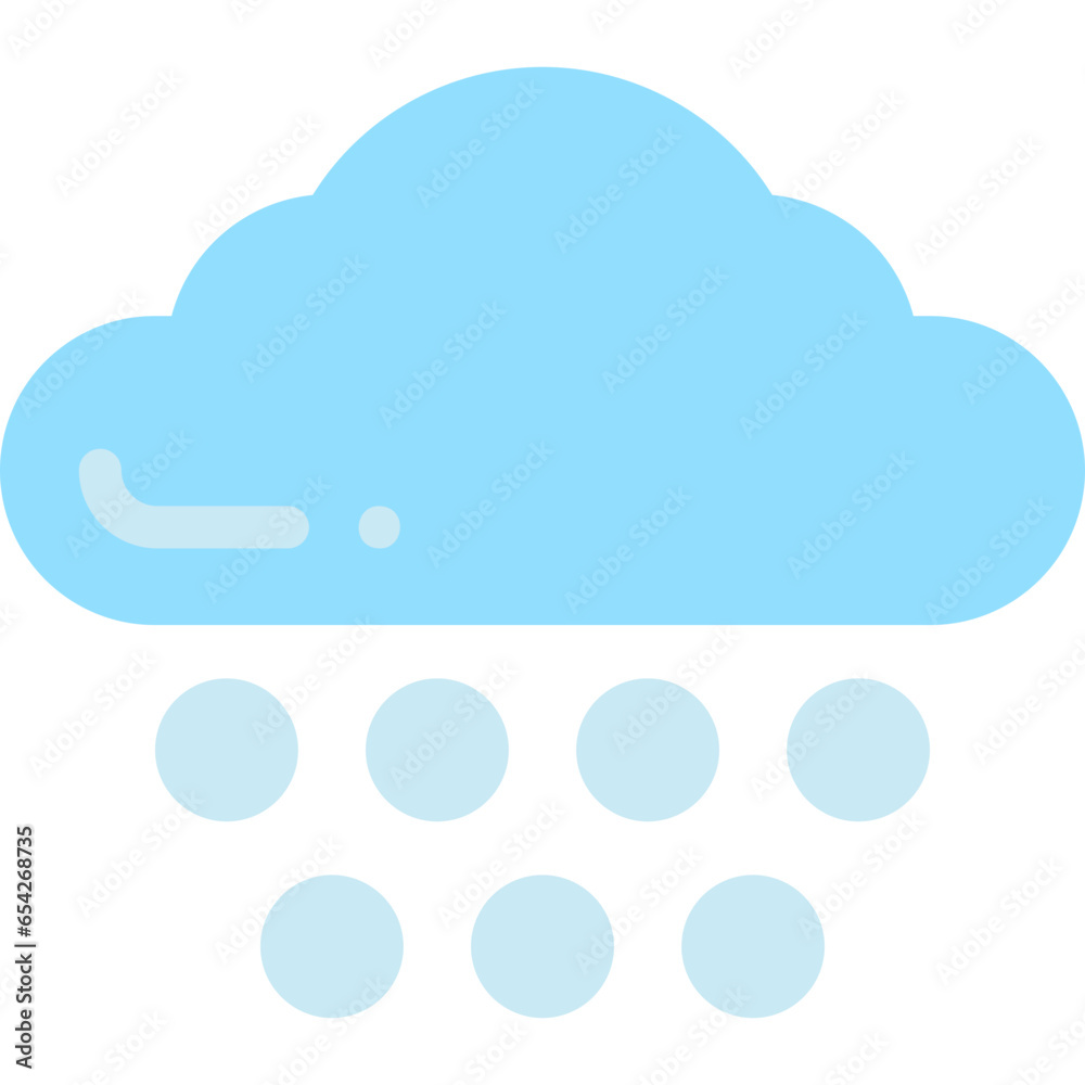 Snowing icon on transparent background Snowing icon on transparent background