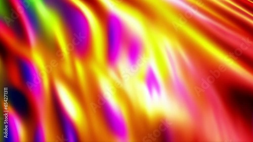 Glowing colorful gradient curves slowly moving at an angle.
