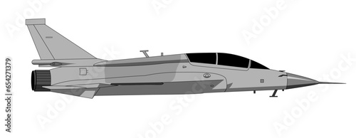PAC JF-17B Editable Vector Illustration 