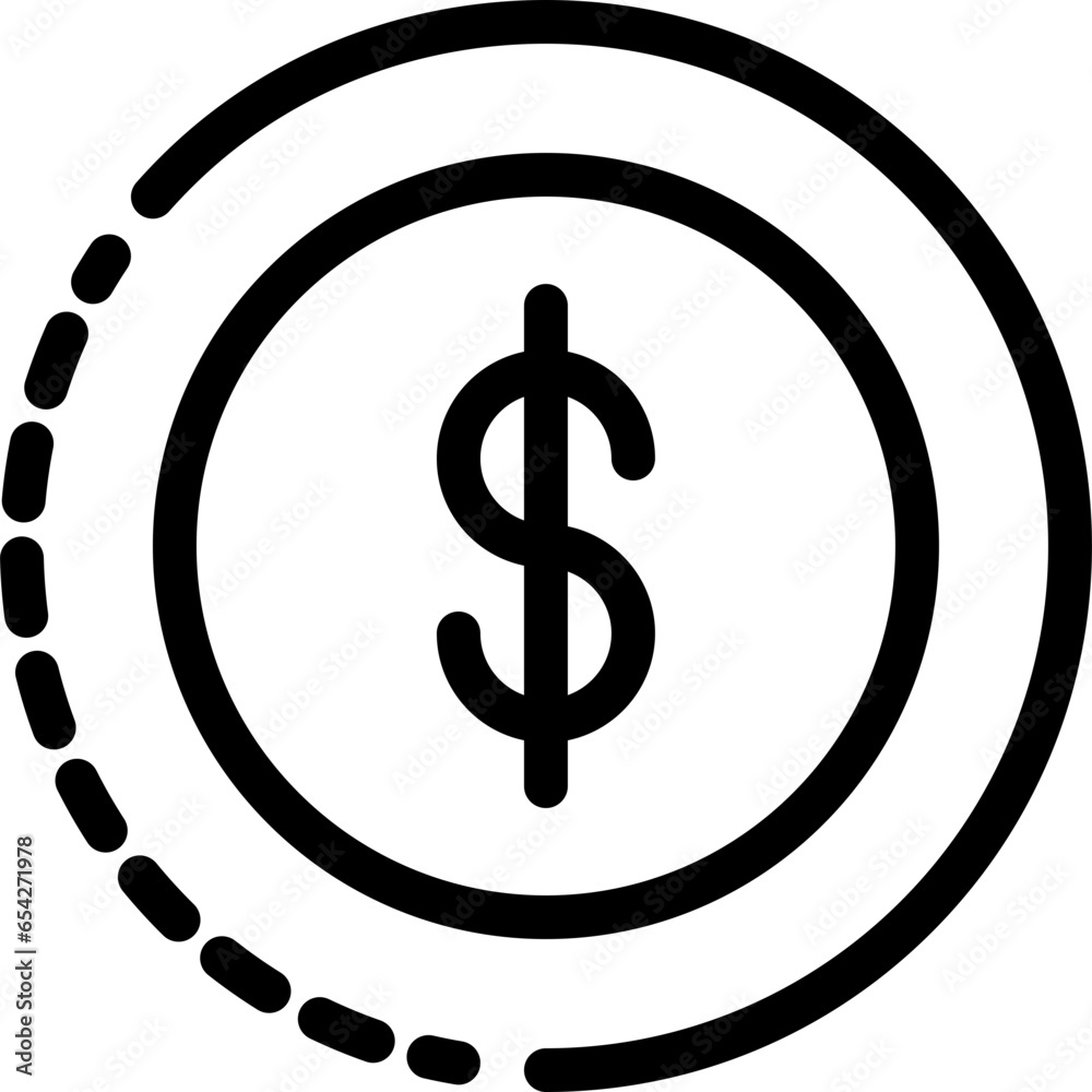 Refund icon on transparent background Refund icon on transparent background