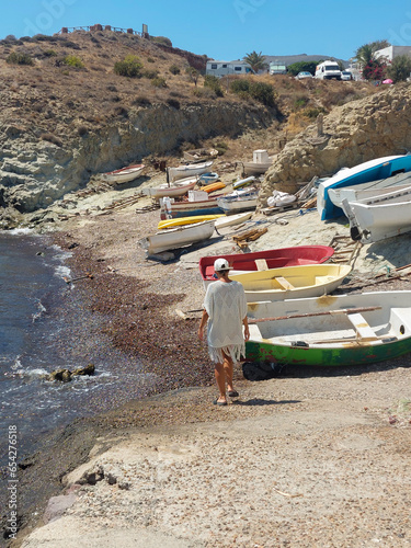 boats on the beach of island
