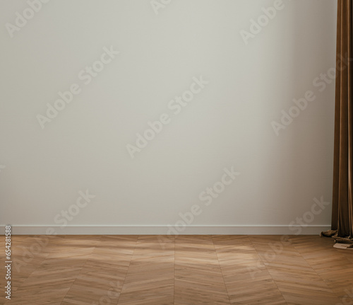 Empty home interior wall mock-up  3d render