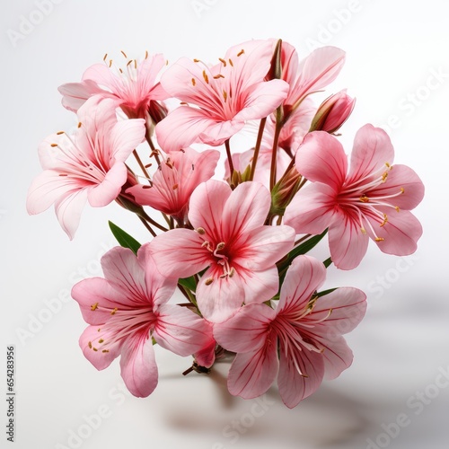 Full Viewgaura Gaura Spp. On A Completely   Isolated On White Background  For Design And Printing