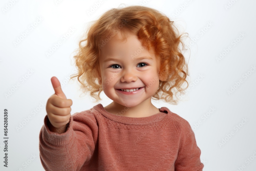 A young girl showing her approval by giving a thumbs up sign. This image can be used to represent positivity, success, agreement, or encouragement in various contexts. A young girl showing her approval by giving a thumbs up sign. This image can be used to represent positivity, success, agreement, or encouragement in various contexts.