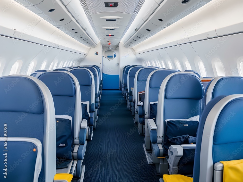 Obraz premium interior of a passenger plane