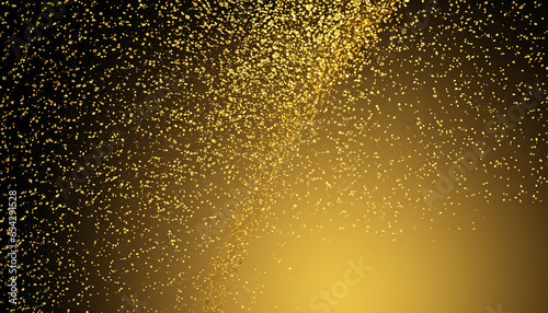 Abstract magic gold dust background, Gold glitter particles, Shiny and sparkly effect