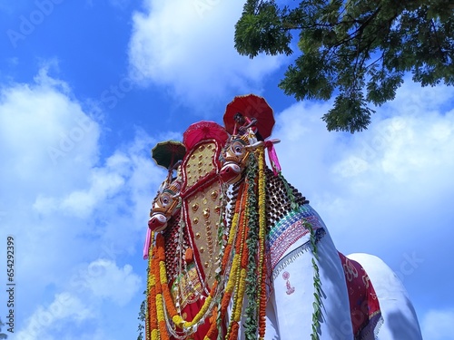 Onam festival at the historic Ochira temple