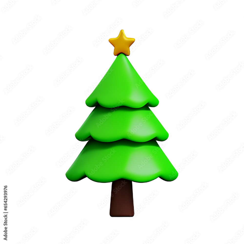 Fototapeta premium christmas tree isolated