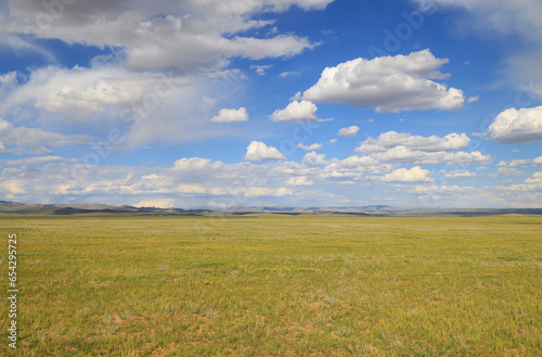 The fascinating steppe of Mongolia with its skies