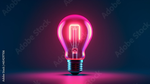The concept of the mind in the form of a light bulb and brain 