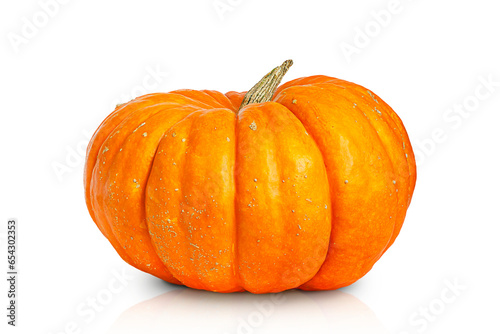 Orange pumpkin isolated on transparent background