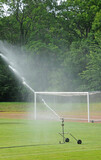 watering in a football pitch