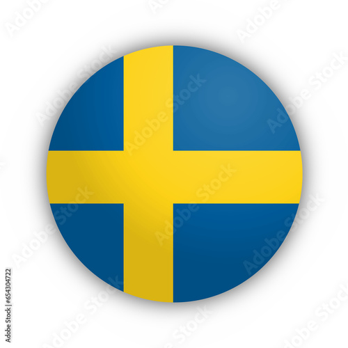 Flaga Szwecji Przycisk