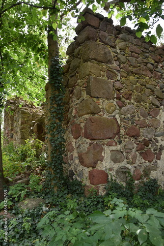 Ruiny kościoła Smolęcin powiat policki