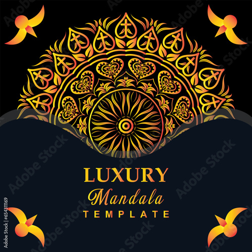 Eye Catching Floral Mandala Design Looks great