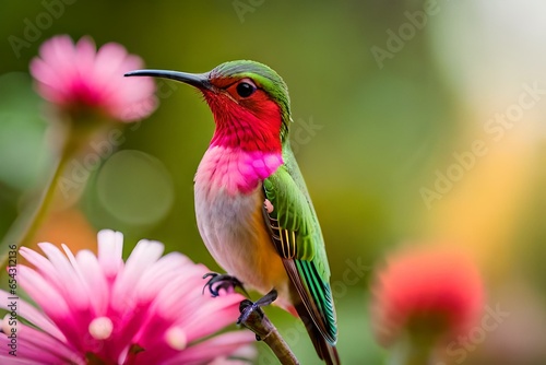 hummingbird on flower © azka