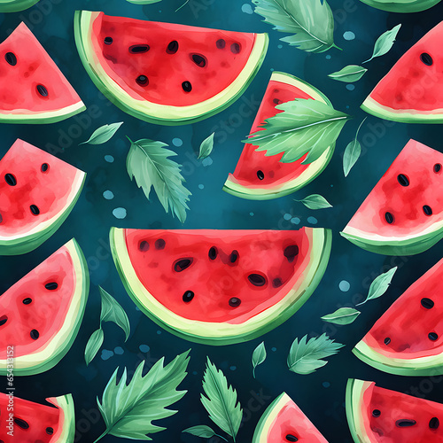 Watercolor Watermelon
