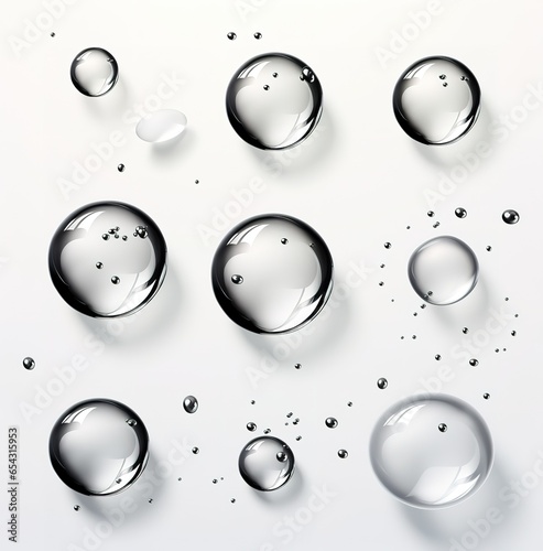 Effervescent fizz and pure cosmetics, hygiene or rejuvenating renewable energy. transparent cosmetic bubbles underwater