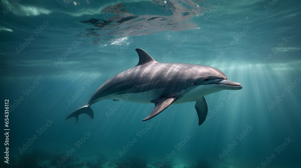 Fototapeta premium dolphin in the sea
