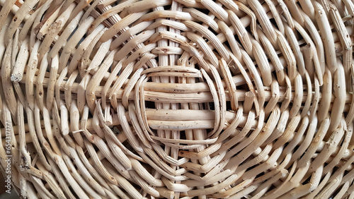 The picture of a wicker base which can be used as texture