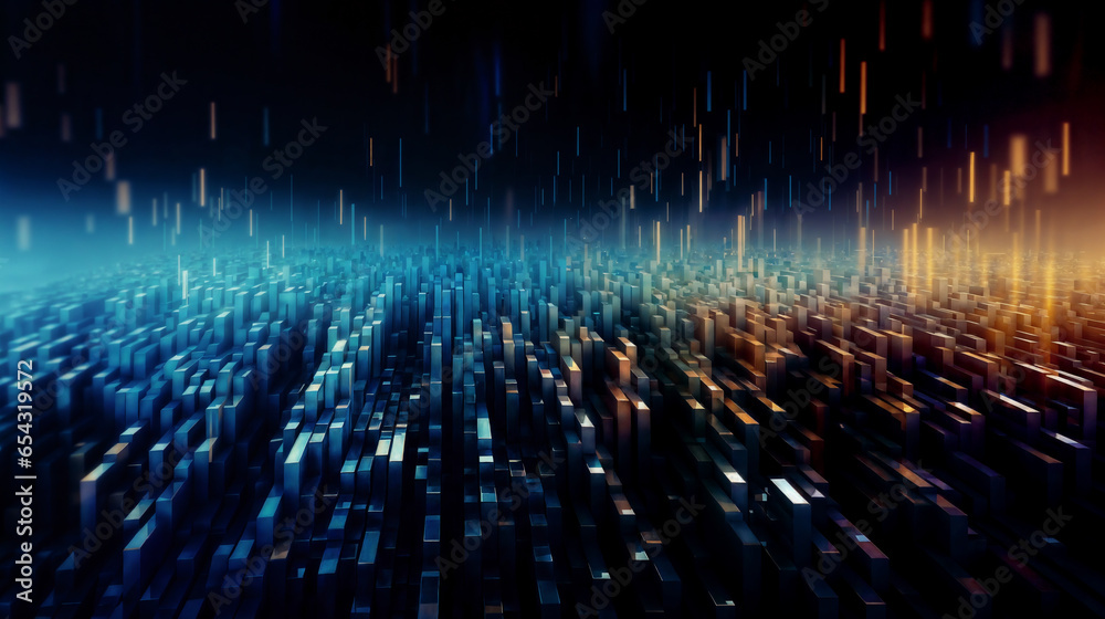 Digital cyberspace and digital data network connections concept. Generative AI Digital cyberspace and digital data network connections concept. Generative AI