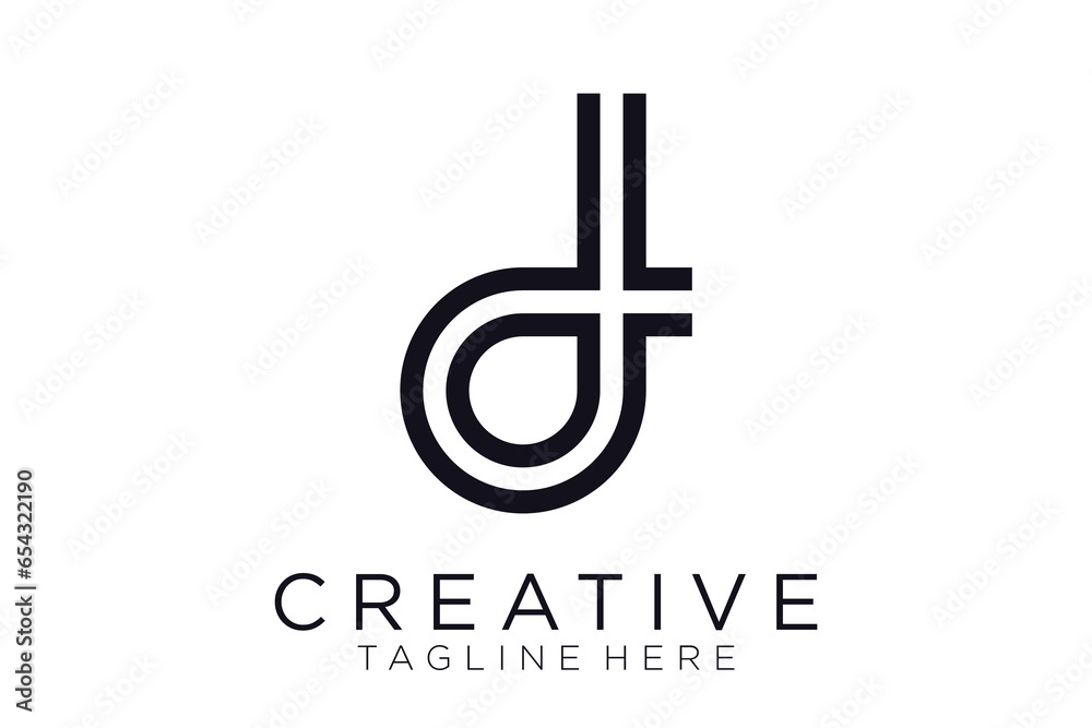abstract initial letter D logo design template. icons for business of luxury, elegant, simple abstract initial letter D logo design template. icons for business of luxury, elegant, simple