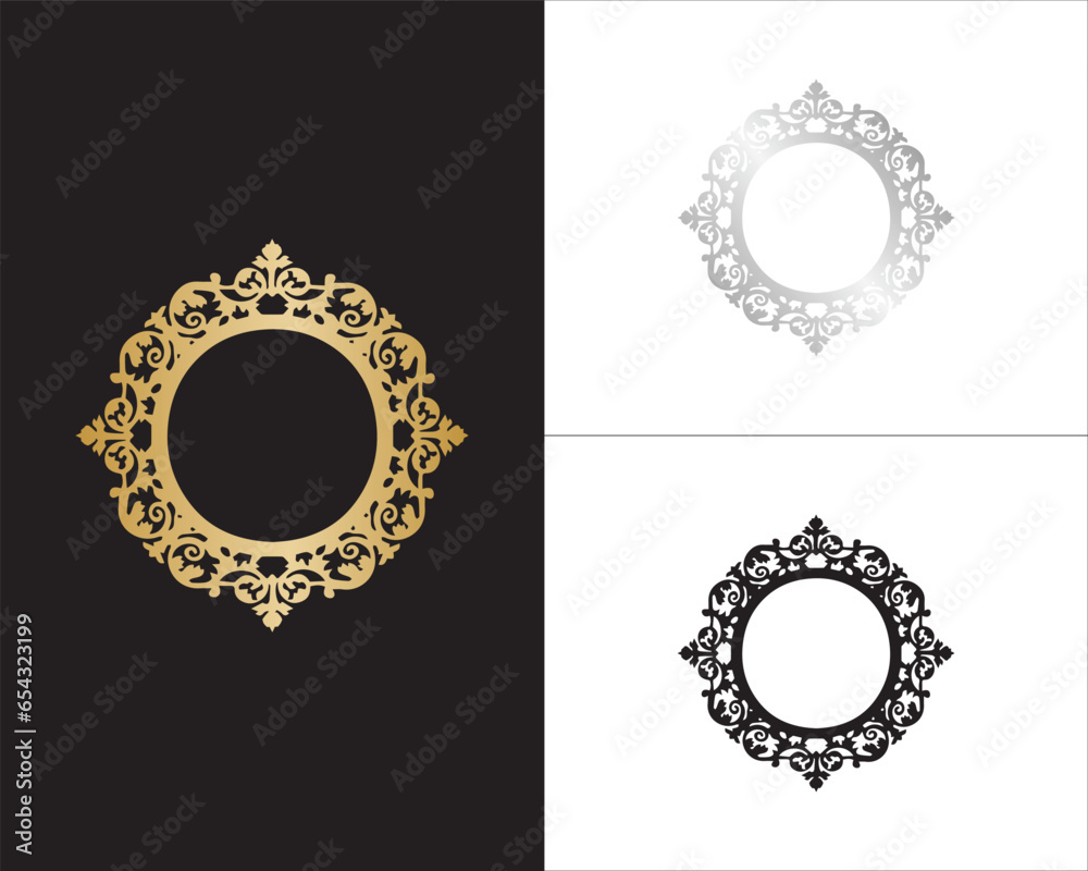 Circle decoration vectors | set of elements