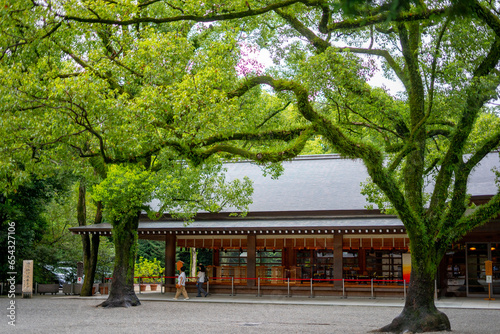 Atsuta Jingu , Shinto Shrine in Nagoya during summer at Nagoya Aichi , Japan : 31 August 2019
