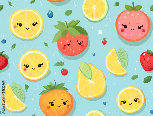 fruits seamless pattern