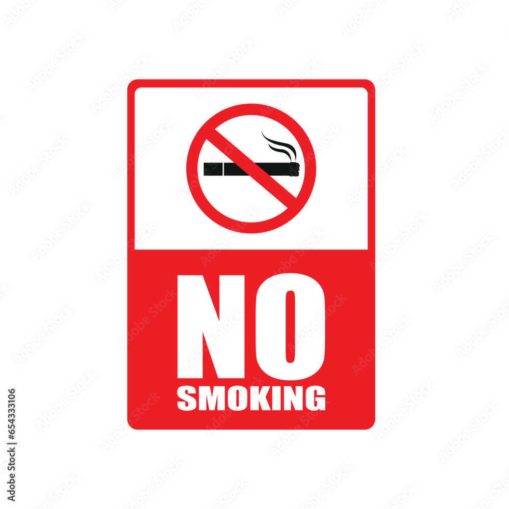 No Smoking Sign vector logo, sign, icon and badges No Smoking Sign vector logo, sign, icon and badges
