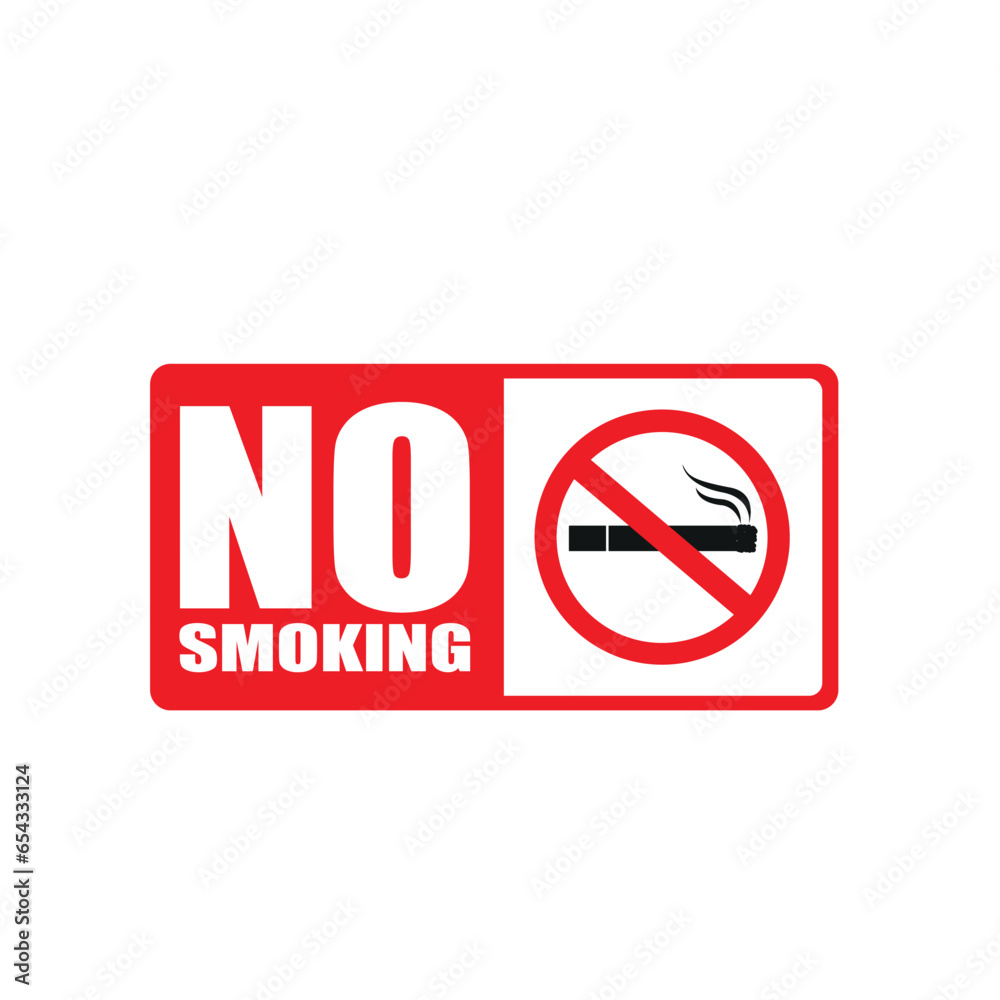 No Smoking Sign vector logo, sign, icon and badges No Smoking Sign vector logo, sign, icon and badges