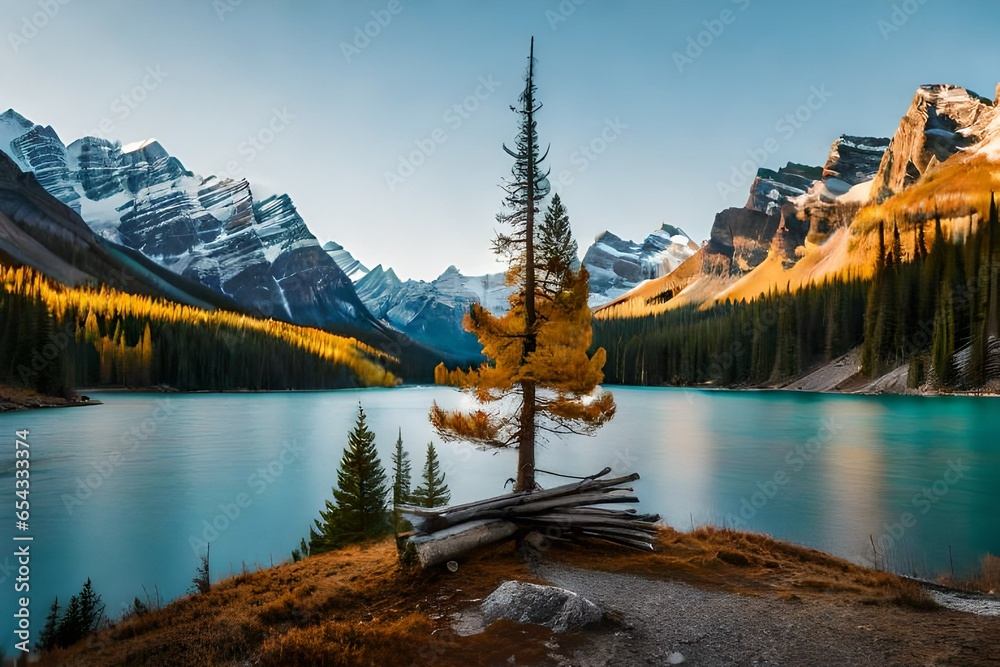 lake in the mountains