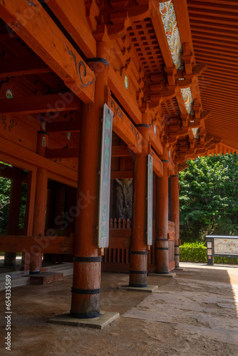 Daimon gate at Koyasan in Wakayama during summer at Wakayama Honshu , Japan : 1 September 2019 photo