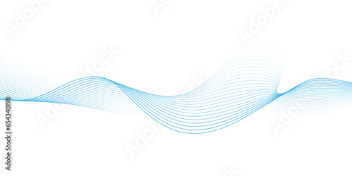 Abstract wavy information technology smooth wave lines background. Design used for banner, presentation, web design, cover, web, flyer, card, poster, texture, slide, magazine, data visualization.