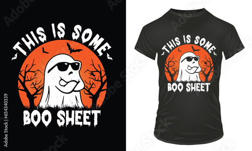 This in some boo sheet design, Halloween t-shirt design