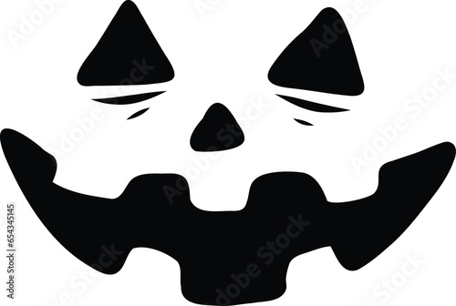 Silhouette Smiley Face Mask