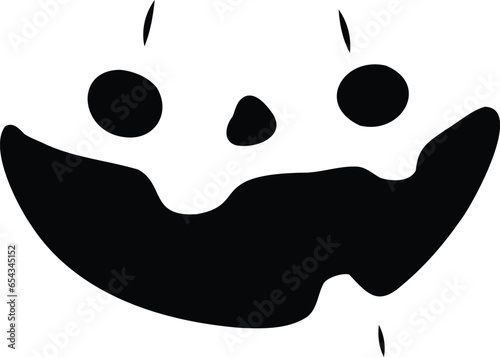 Silhouette Happy Face Mask
