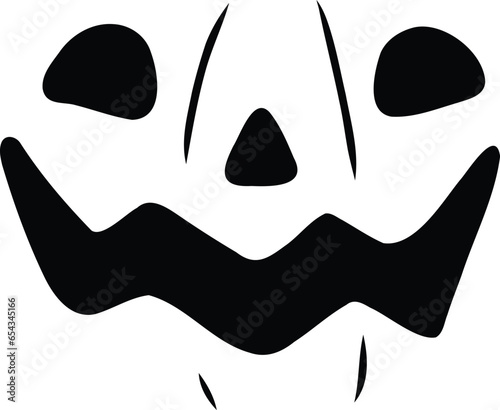 Silhouette Creepy Face Mask