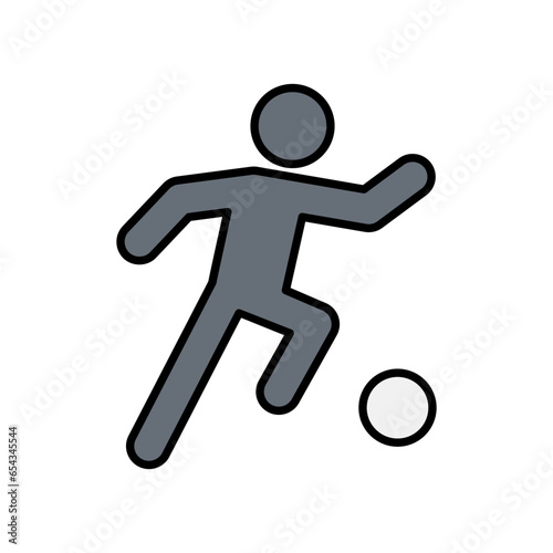 Playing football icon