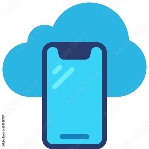 Mobile Cloud Icon