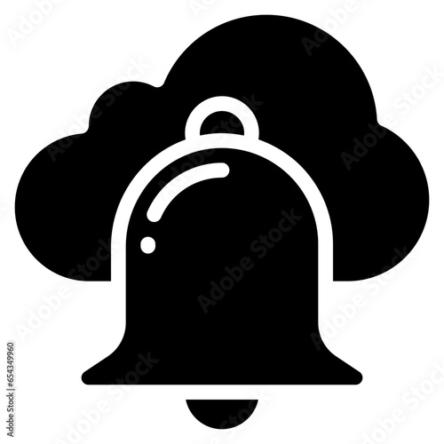 Cloud Notifications Icon