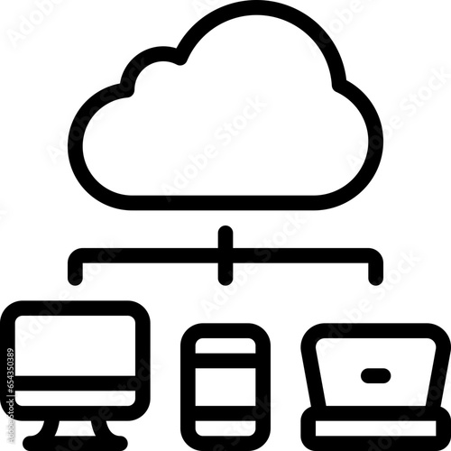 Cloud Allocation Icon