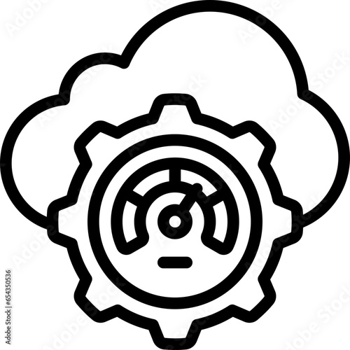 Cloud Performance Management Icon